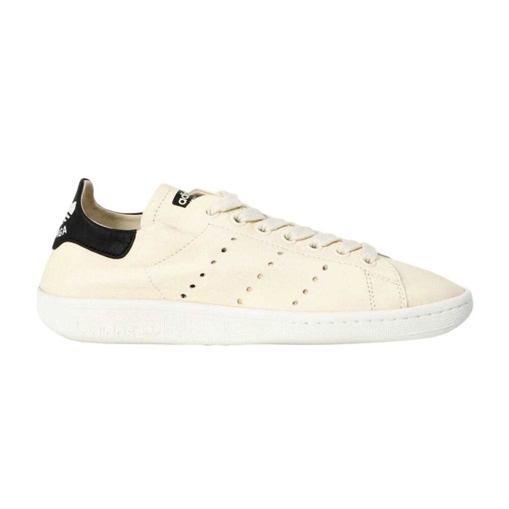 Balenciaga Childrens/Kids Stan Smith Adidas Leather Sneakers / Off White/Black